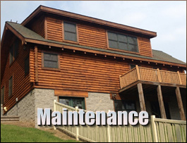  Merry Hill, North Carolina Log Home Maintenance